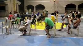 Curfew violators in the Philippines forced to watch film about coronavirus