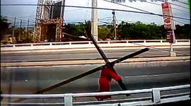 Bizarre moment six men dressed as Jesus filmed flouting Covid-19 restrictions