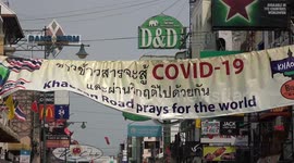 Bangkok tourist destinations deserted during Covid-19 lockdown