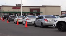 'Dough not' get in the way of Canadians and their doughnuts as dozens of cars line up for the sweet treat