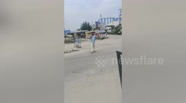 Drunk man acts as COVID-19 affected after being caught for violating lockdown in Northern India