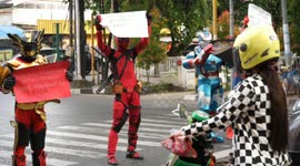 Six Super Heroes in Indonesia Campaign Against Coronavirus