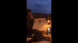 Accordion player in Plaza de San Blas, Cusco, Perù