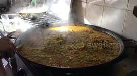 Giant paella along the way to Santiago