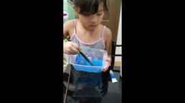 Maria-Sophia creates project for her school online class: