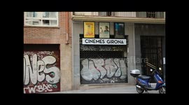 Closed cinema in Barcelona during lockdown