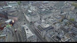 Drone footage shows an eerily quiet central London during coronavirus lockdown