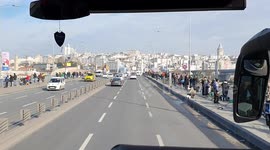 The bridge in Istanbul is full of fishermen