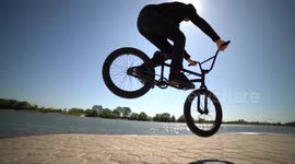 Amazing Slowmo from BMX Bike Jumping trick