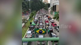 Brazilians protest against coronavirus lockdown measures