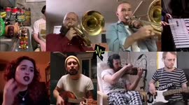 Band record new song on video call during coronavirus lockdown in Romania