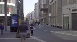 Lively streets, after the corona laws in germany were relaxed