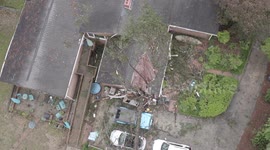 Tornado damage from Hawkinsville, Georgia (raw / unedited)