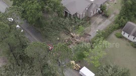 Tornado damage from Hawkinsville, Georgia (raw / unedited) 4/20/2020