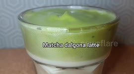 How to make popular tea drink dalgona with matcha