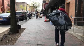 Covid19/Coronavirus Pandemic Epicenter NYC BKLYN April 2020 Social Distancing Park Slope