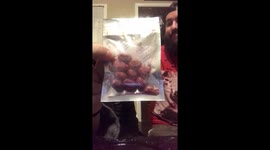 Trying magical berry that changes the way things taste