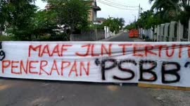 residents close the access road to the corona virus damping