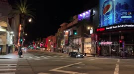 Streets of Hollywood deserted during COVID-19 pandemic