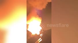 Chemical factory in China explodes into huge ball of flames