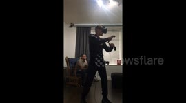 Jack is being attacked by zombies on a VR game