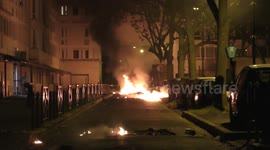 Disruption on streets of Paris suburb as lockdown tensions rise