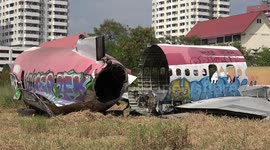 Chilling history of famous 'aeroplane graveyard' in Bangkok that has become an unlikely attraction