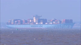 Emma Maersk departs Thames as Port of London report reduced shipping due to Coronavirus