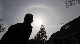 Beautiful Sun Halo Display From Lock Down