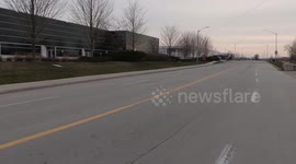 Industrial area of Markham near Toronto a ghost town as businesses stay ordered closed during COVD 19 pandemic and recession