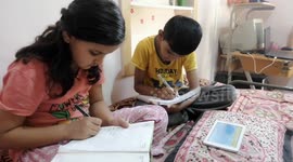 Schools set up virtual online classes to cope up with the syllabus amidst coronavirus lockdown in India.