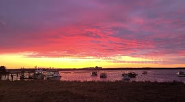 Amazing colourful sunset captured in Virginia