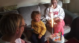 UK family hold virtual party for son's third birthday