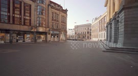 Deserted streets across Netherlands due to COVID-19 lockdown