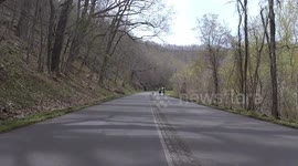 COVID-19 Bicyclists and Pedestrians take advantage of a