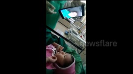 Mother in India that tested positive for COVID-19 sees her newborn baby via video chat