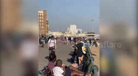 Shocking video shows packed seafront as people breach distancing guidelines
