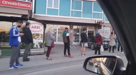 Ramadan in Sarajevo. despite the covid-19 virus pandemic in Sarajevo bakery