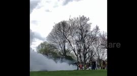 The shred caught fire in Township Pennsylvania