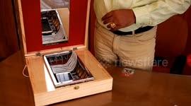 Medical company in India has developed C-Ray emitting device which sanitizes Masks, Gloves, Electronic Gadgets, Ornaments, Vessels without using Steam