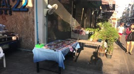 Cottage industry emerges with Thai residents selling homemade face masks on the street