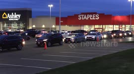'Dough not' get in the way of Canadians and their doughnuts as dozens of cars line up for the sweet treat