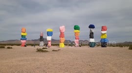 Seven Magic Mountains art installation