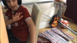 Three year old pranks older brother