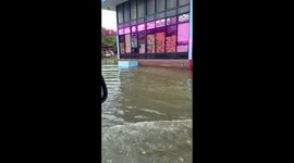 Streets in The Bahamas flooded after excessive rainfall