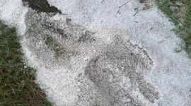 Mounds of hail dumped after heavy storms cross parts of South Dakota