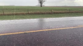 Large storm dumps hailstone after heavy storms cross parts of South Dakota