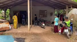 Thai family terrified after 13ft long king cobra slithers into living room