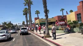 Small number of pro-Trump protesters in San Diego demand California end coronavirus crackdown