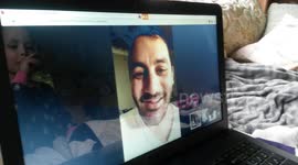 Video chat - 3-year-old tells uncle he's funniest person she knows in real life